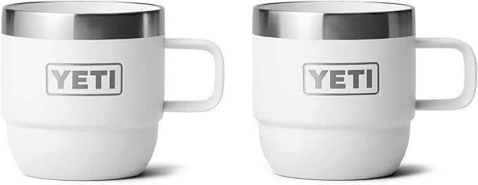 YETI Rambler 6 oz Stackable Mug, Stainless Steel, Vacuum Insulated by YETI