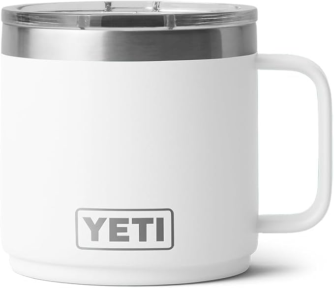 YETI Rambler 14 oz Ceramic Lined Stackable Mug, Vacuum Insulated, Stainless - Image 3