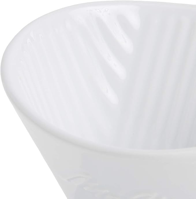 Melitta 1 Cup Porcelain Pour-Over Cone Coffeemaker, Glossy White - Image 8