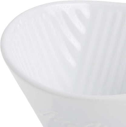 Melitta 1 Cup Porcelain Pour-Over Cone Coffeemaker, Glossy White - Image 8