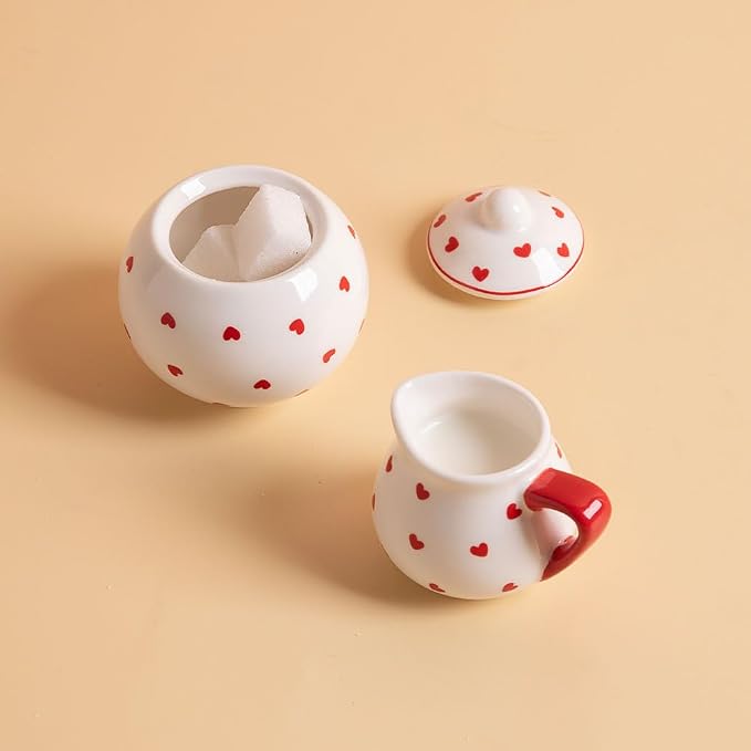 Sweejar Porcelain Tea Set for Little Girls, Kitchen Toys Tea Party Set for Kids - Image 5