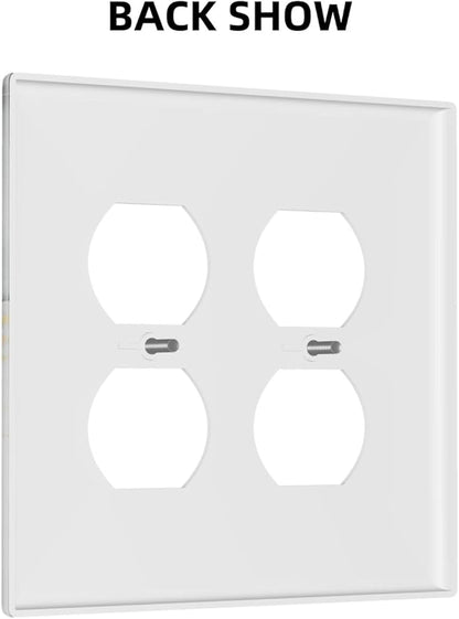 Light Switch Cover Gray/Gold Marble Abstract Modern Luxury 2 Gang Decorative SwitchPlates Double Duplex Wall Plates Switch Plates and Outlet Covers for Bathroom Bedroom Decor