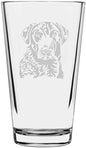 Chesapeake Bay Retriever Custom Personalized Dog Themed Etched All Purpose 16oz Pint Glass
