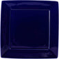 Tuxton China BCH-1016 Plate, 10-1/8", Square, Wide Rim, Microwave and Dishwasher Safe, Oven Proof, Fully Vitrified, Ceramic, DuraTux, Cobalt, Pack of 12