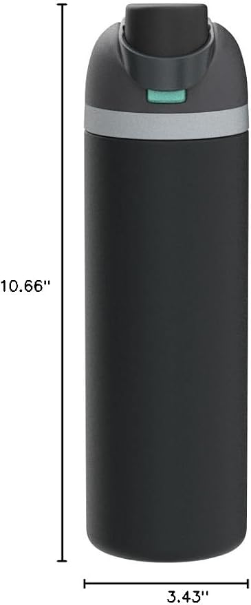 Owala FreeSip Stainless Steel Water Bottle 32 oz Foggy Tide - Image 6
