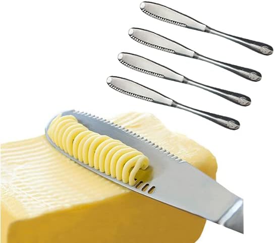 Stainless Steel Butter Spreader knife, Butter Knife - 3 in 1 Kitchen Gadgets by Worldwideinfluence
