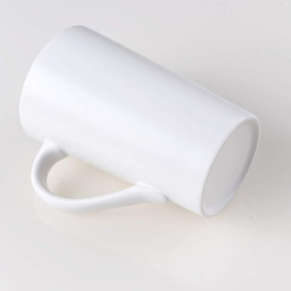 2 Pack 16 OZ Coffee Cup Simple Pure White Ceramic Cup Plain Large Tall White - Image 6