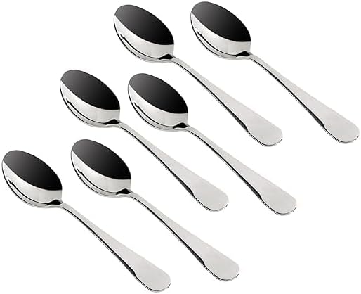 Stainless Steel Teaspoon Set, 6 Piece. | Dishwasher Safe Silverware. Mirer by Unknown