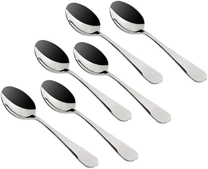 Stainless Steel Teaspoon Set, 6 Piece. | Dishwasher Safe Silverware. Mirer by Unknown