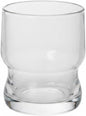 Layered Glass Tumbler with Saucer, Handleless Clear Cup by Unknown