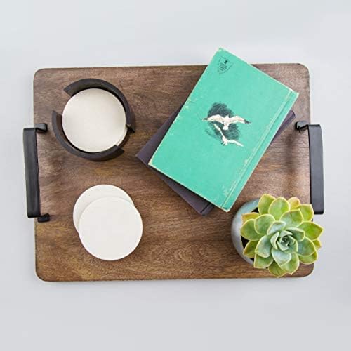 Thirstystone Round Natural Sandstone Coaster 4 Pack | 4" Diameter, Protective - Image 6