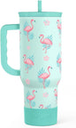 Flamingo Tumbler, Stainless Steel Insulated Tumblers Coffee Mug Cup by SANDJEST