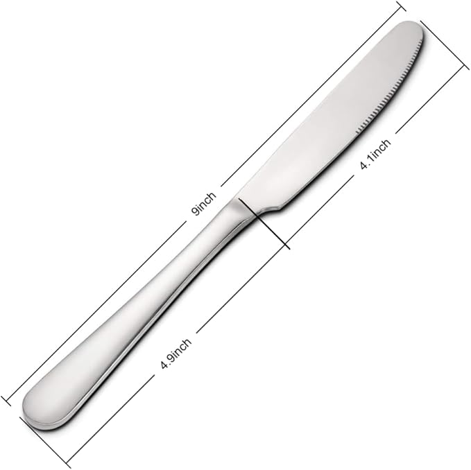 Stainless steel butter knife, dinner knife, suitable - Image 3