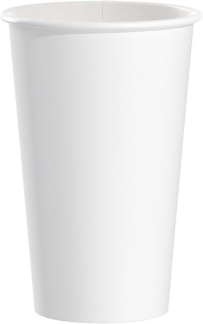 Solo Foodservice 316W 16 Oz. White Paper Hot Cup noHandle Singlepoly by SOLO