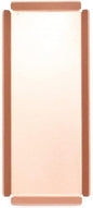 Aluminum Organizer Tray for Desk & Entryway - Minimalist Metal Catchall for Keys, Jewelry, Wallet | A7 Tall, Pink Gold | by PROGETTO2.70