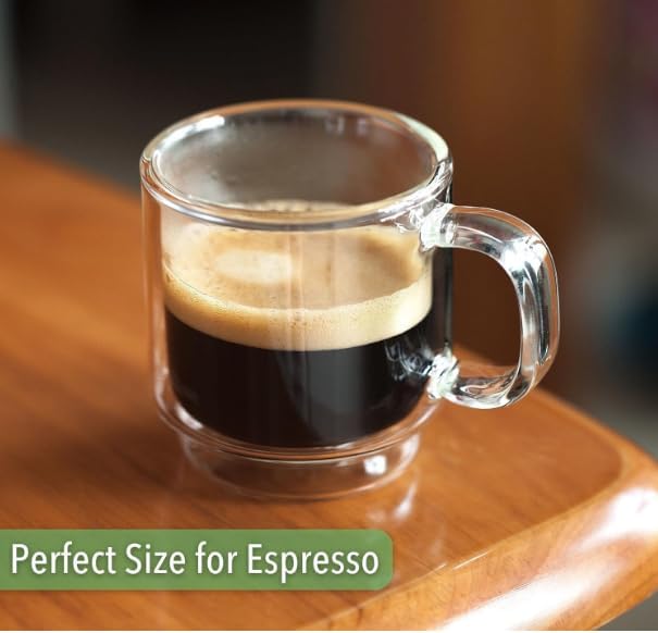 BTaT- Double Walled Stackable Espresso Cups, 2 oz, Double Wall Insulated - Image 8
