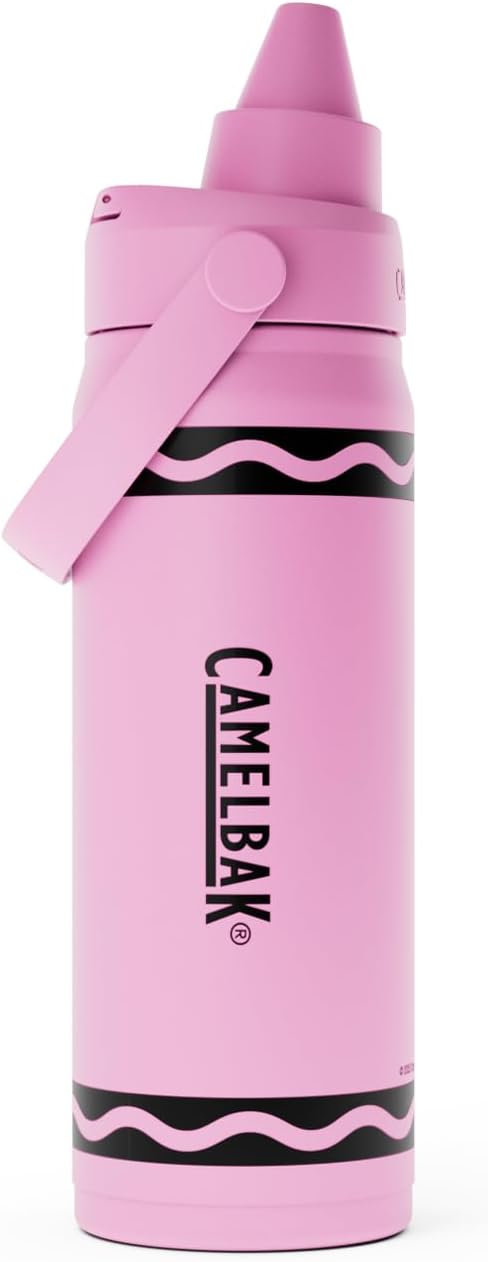 CamelBak Crayola Chug Stainless Steel Water Bottle 16oz, Carnation Pink | - Image 2