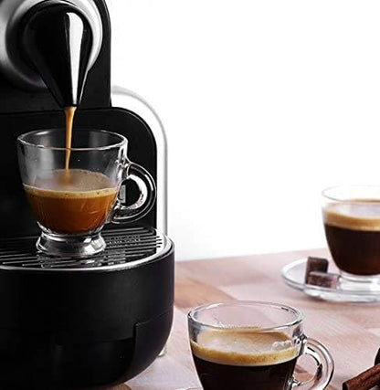 BOHEM'S Espresso Cups, 3.2 oz Small Demitasse Clear Glass Espresso Drinkware - Image 3