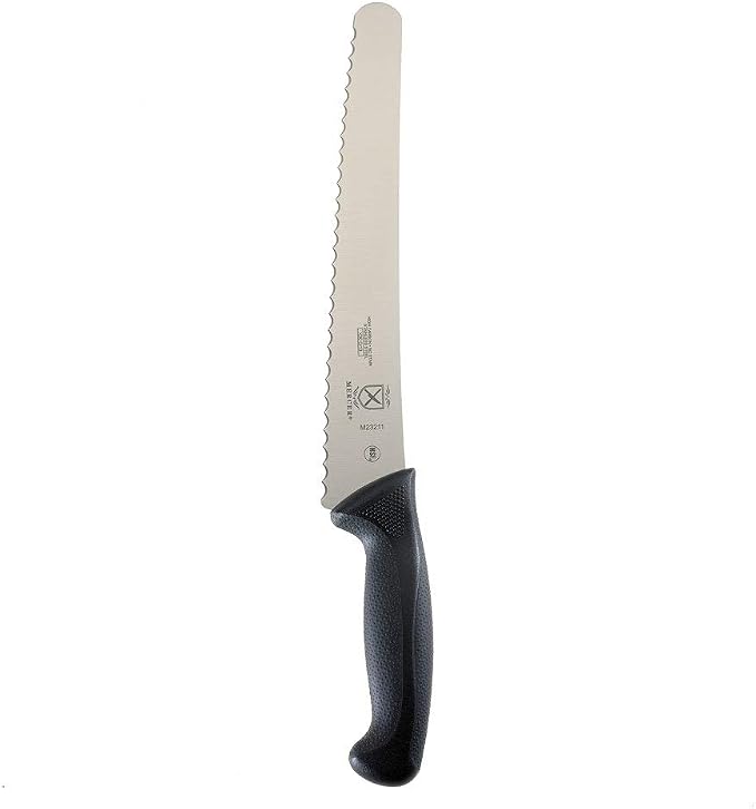 Mercer Culinary M23211 Millennia Black Handle, 10-Inch Left Handed Wavy Edge - Image 6