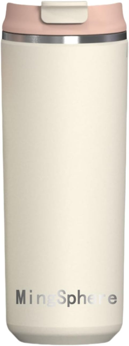16oz Insulated Stainless Steel Coffee Cup by MingSphere