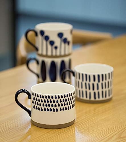 Koja Colorful Hand Painted Ceramic Mugs, 16 oz, Dishwasher Safe | Also - Image 2