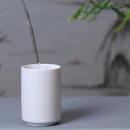Japanese simple black and white style, handleless ceramic mug, tea cup - Image 6
