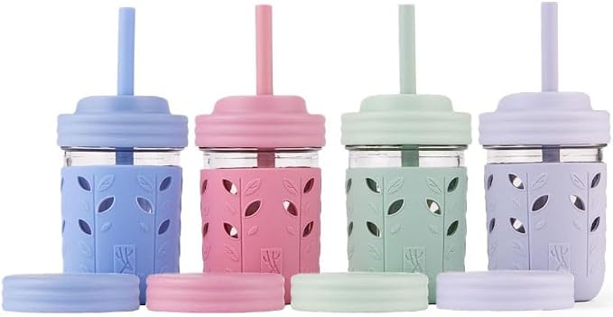 Elk and Friends Kids + Toddler Glass Cups | The Original 8oz Glass Mason Jar by ElkandFriends