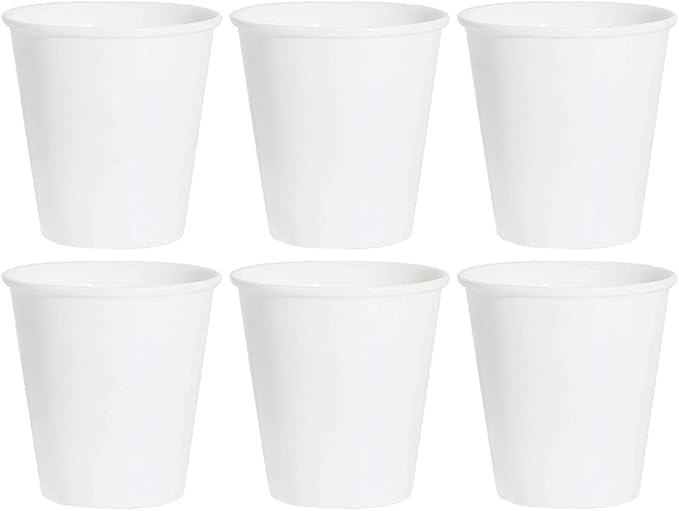Sizikato 6pcs Porcelain Tumbler, 6 Oz Drinking Glasses Ceramic Cups by Sizikato
