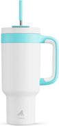 POWCAN 40 oz Tumbler with Handle, 2-in-1 Straw and Sip Lid, Dishwasher Safe by POWCAN