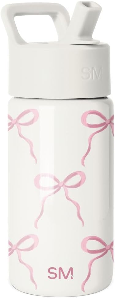 Simple Modern Kids Water Bottle & Toddler Cup | 14oz | Bows | Insulated by Unknown