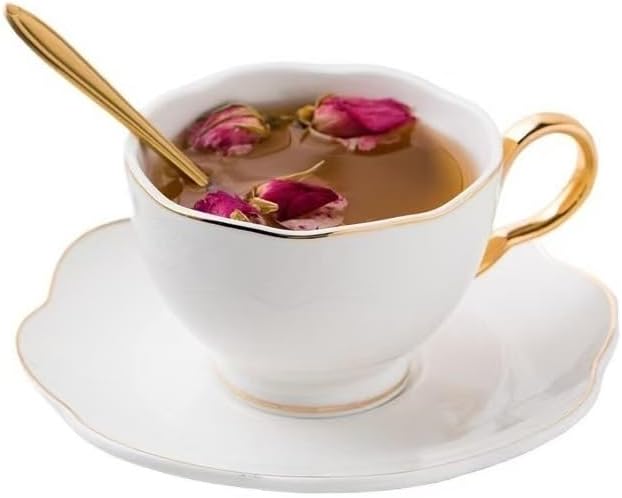 British Coffee Cup 3 Piece Set（6.8oz） Household Fashional Tea Cup by PFEDXOON