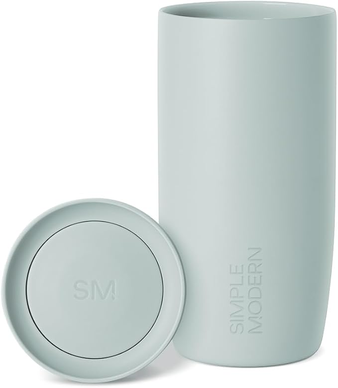 Simple Modern Insulated Travel Coffee Mug 360° Lid | 16oz | Green | Voyager by Unknown