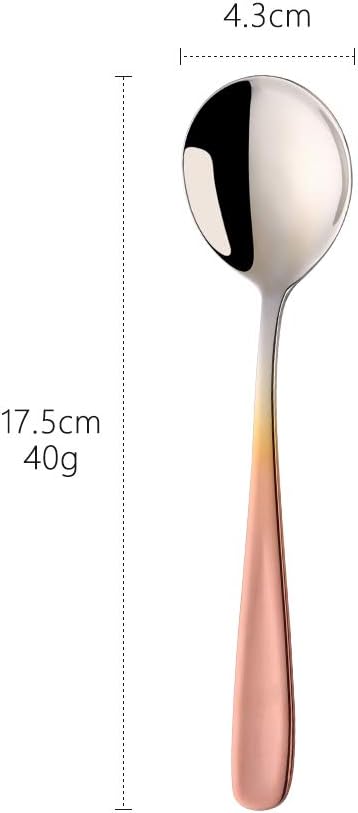 Buyer Star Bouillon Spoon Sets, 7-Inch Round Soup Spoons, Stainless Steel - Image 2