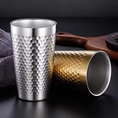 BEFOY Pint Cup - 16oz Double Layer Cup Wall Stainless Steel Unbreakable Hot & - Image 7