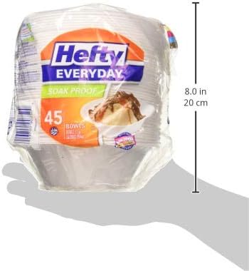 Hefty Everyday Soak-Proof Foam Bowls, 12 Ounce, Soak-proof to prevent leaks - Image 7
