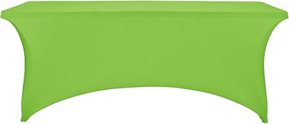 LZY Spandex Fitted Stretch Table Cover for 6 ft or 4ft or 8ft Folding Table, Rectangular Cocktail Tablecloth, Perfect for Party or Banquet