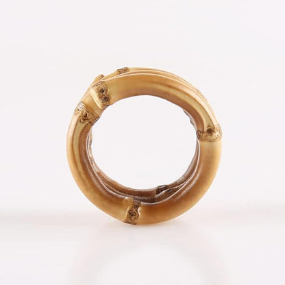 Natural Bamboo Napkin Rings Set of 6, Handmade Rattan Napkin Holder Rings - Image 7