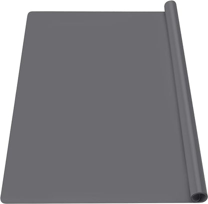 Gartful Silicone Craft Sheet Dark Gray 27.6" x 19.7" - Large Nonstick Nonskid Desk Work Mat & Countertop Protector