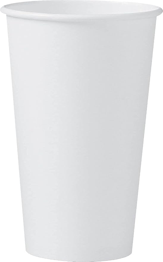 Solo Foodservice 316W 16 Oz. White Paper Hot Cup noHandle Singlepoly - Image 4