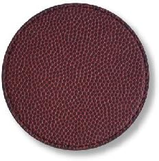 Football Leather Ball Material Coasters by ZumerSport