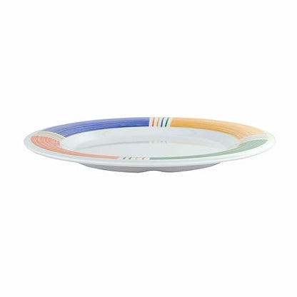 G.E.T. 9" Heavy-Duty Wide Rim Melamine Dessert Plate (Set of 4)