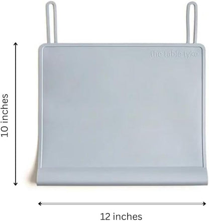 The Table Tyke Silicone Placemats for Toddlers with Patented Edge Bumper | Kids Placemats Non Slip Travel Ready | Baby Placemat BPA Free for Restaurant Dining Table | Hunter Green