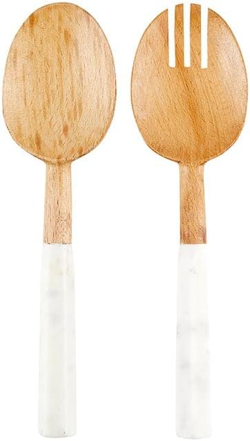 Santa Barbara Design Studio Face to Face Collection Serving Utensils Marble by SantaBarbaraDesignStudio