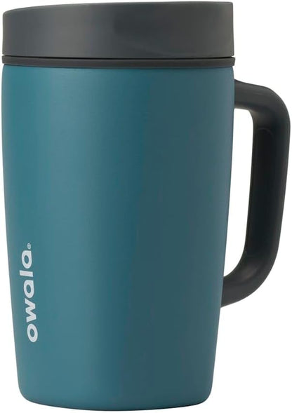 Owala SmoothSip Slider Stainless Steel Insulated Travel Mug by Unknown