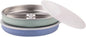 Stainless Steel Divided Plates + Silicone Sleeve and Storage Lid | Baby, Toddler, Kids | Dinner & Snack Plates | 2 Pack