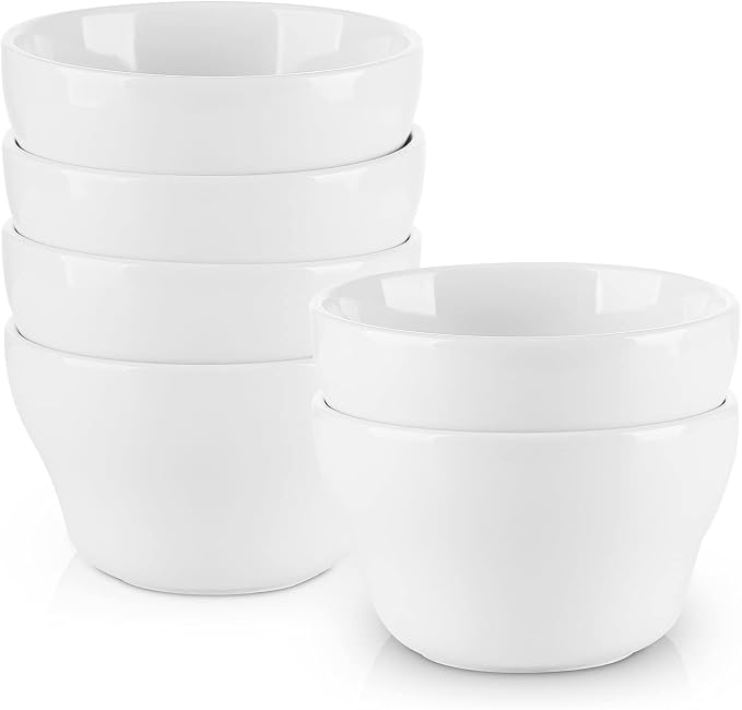 Selamica Ceramic Small Bowls Dessert Bowls 8oz Bouillon Cups by Selamica