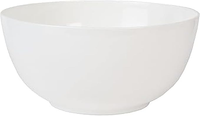 Everyday White by Fitz and Floyd Nevaeh Deep Serve Bowl, 8.5 Inch by EverydayWhite