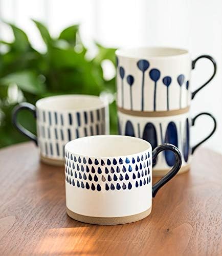 Koja Colorful Hand Painted Ceramic Mugs, 16 oz, Dishwasher Safe | Also - Image 8