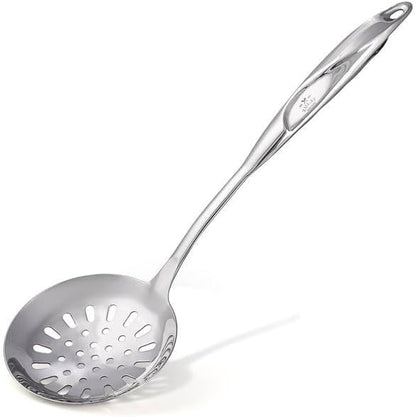 Zulay Kitchen Stainless Steel Slotted Spoon | 14.5” Large Skimmer Frying Spoon - Image 4