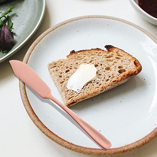 YDware Butter Knives, 18/10 Stainless Steel 6.10 Inch Rose Gold Cheese Spreader - Image 6